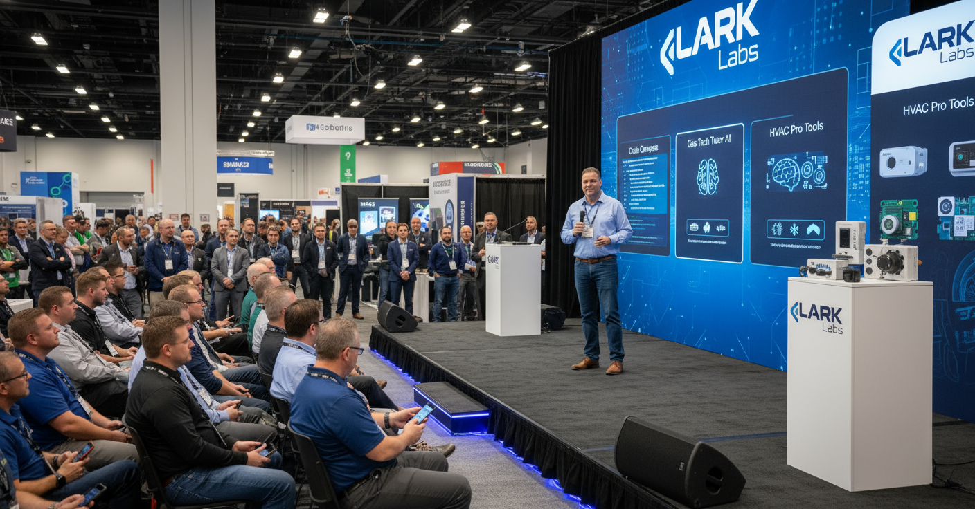 Mike Kapin presenting LARK Labs at industry conference